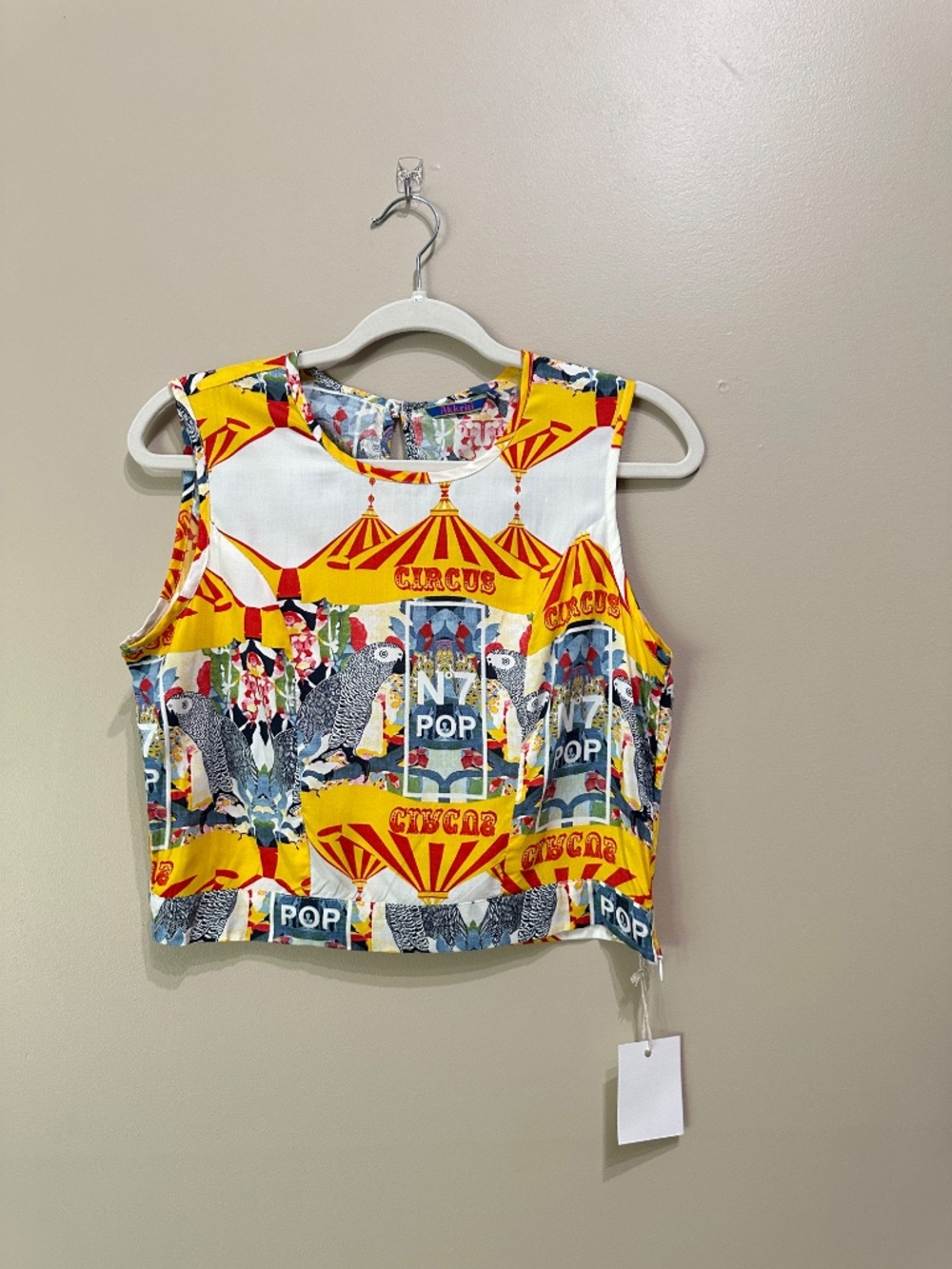Akkriti by Pantaloons Colorful Circus Sleeveless Top Size M - Picture 2 of 10